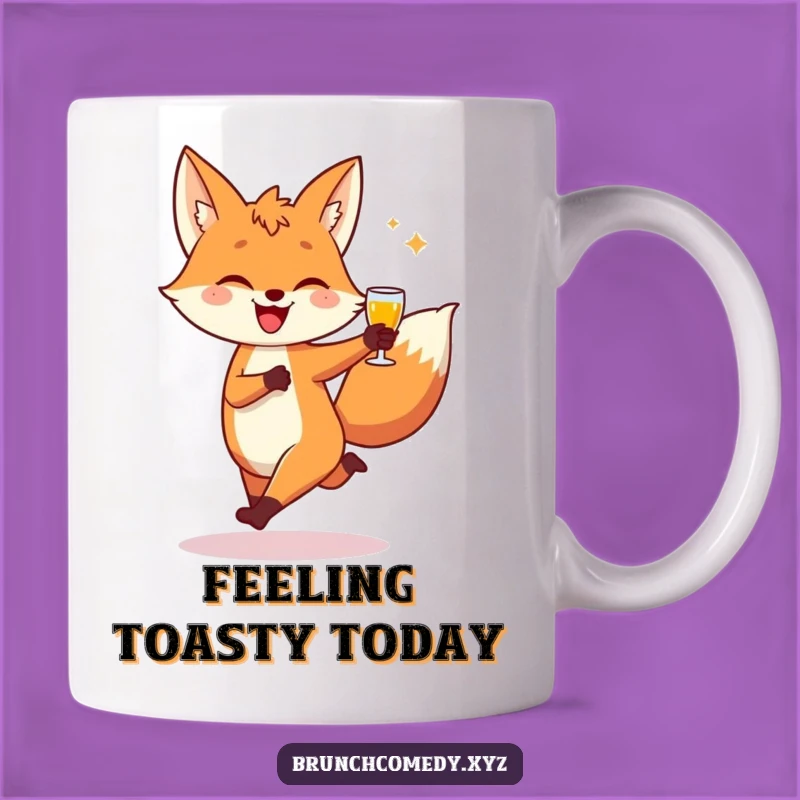 Funny Fox Toast Lover Mug - Playful Character Breakfast Gift