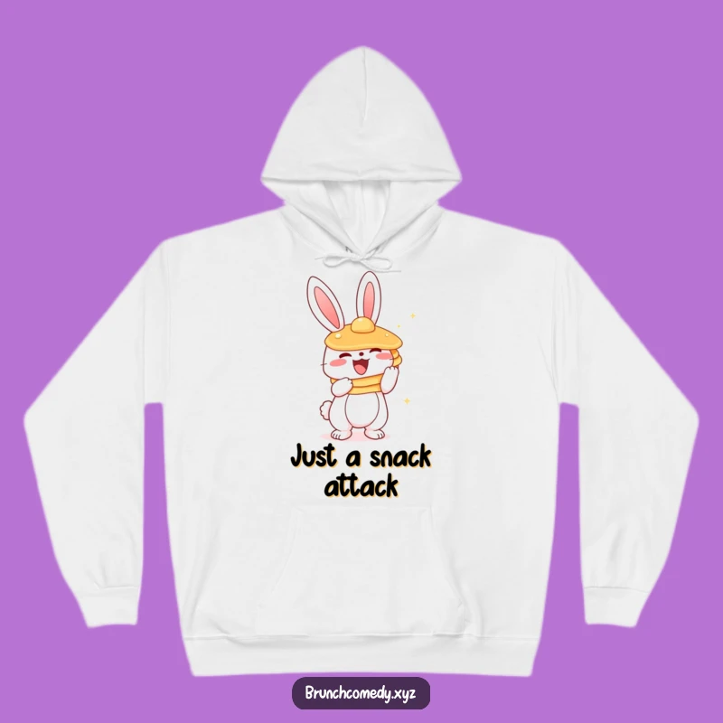 Cozy Funny Bunny Pancake Hoodie - Warm Character Apparel Gift